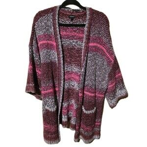Torrid Spacedye Oversize Kimono Open Sweater Multicolor Plus Size 4 #E67465
